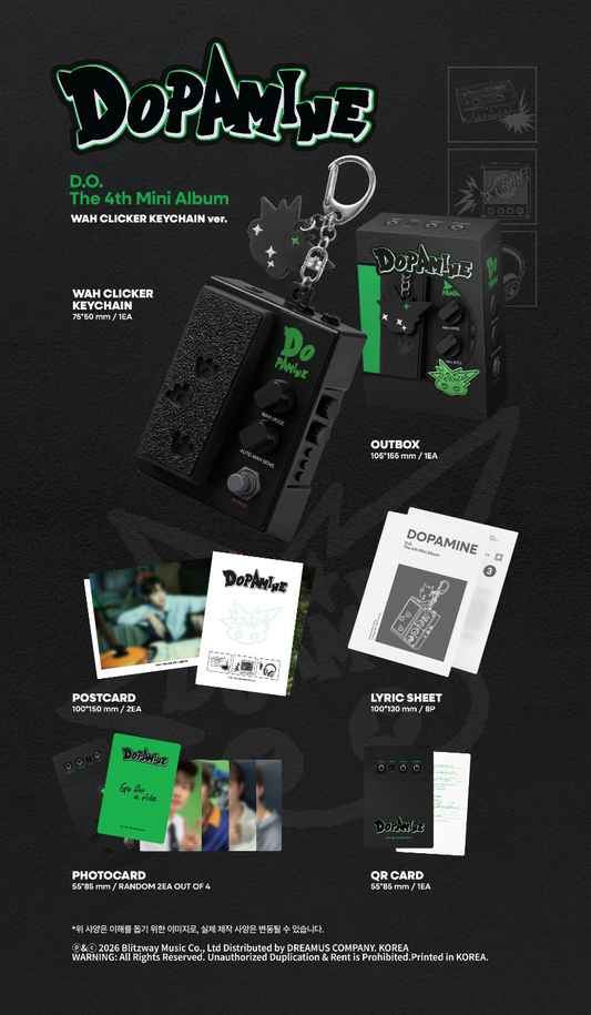 D.O. (EXO) - DOPAMINE (WAH CLICKER KEYCHAIN Ver.) (LIMITED EDITION)