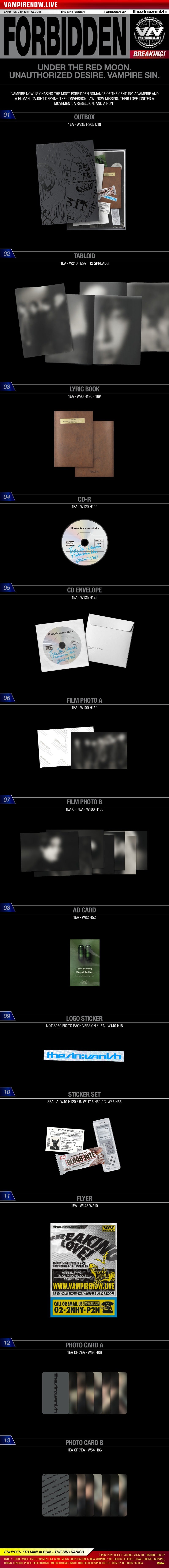 ENHYPEN - THE SIN: VANISH (in stock)