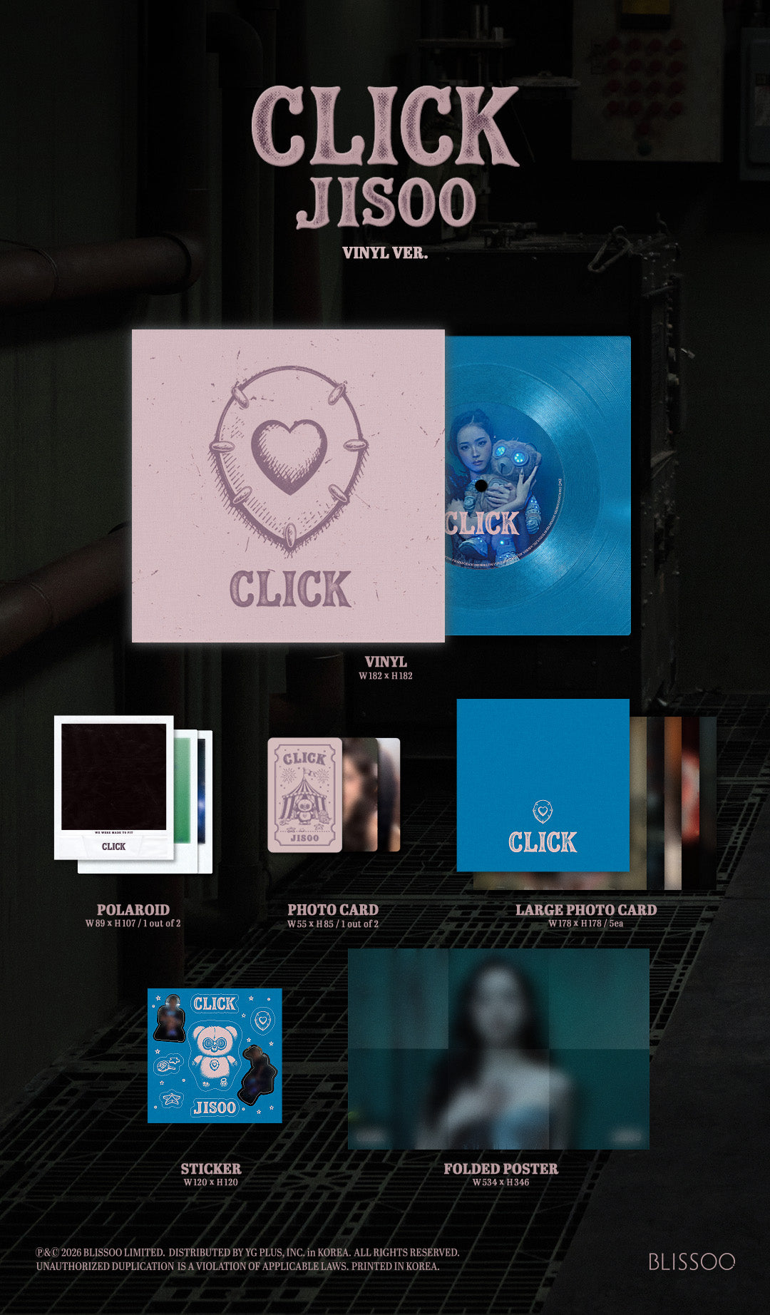 JISOO (BLACKPINK) - CLICK (VINYL VER.)