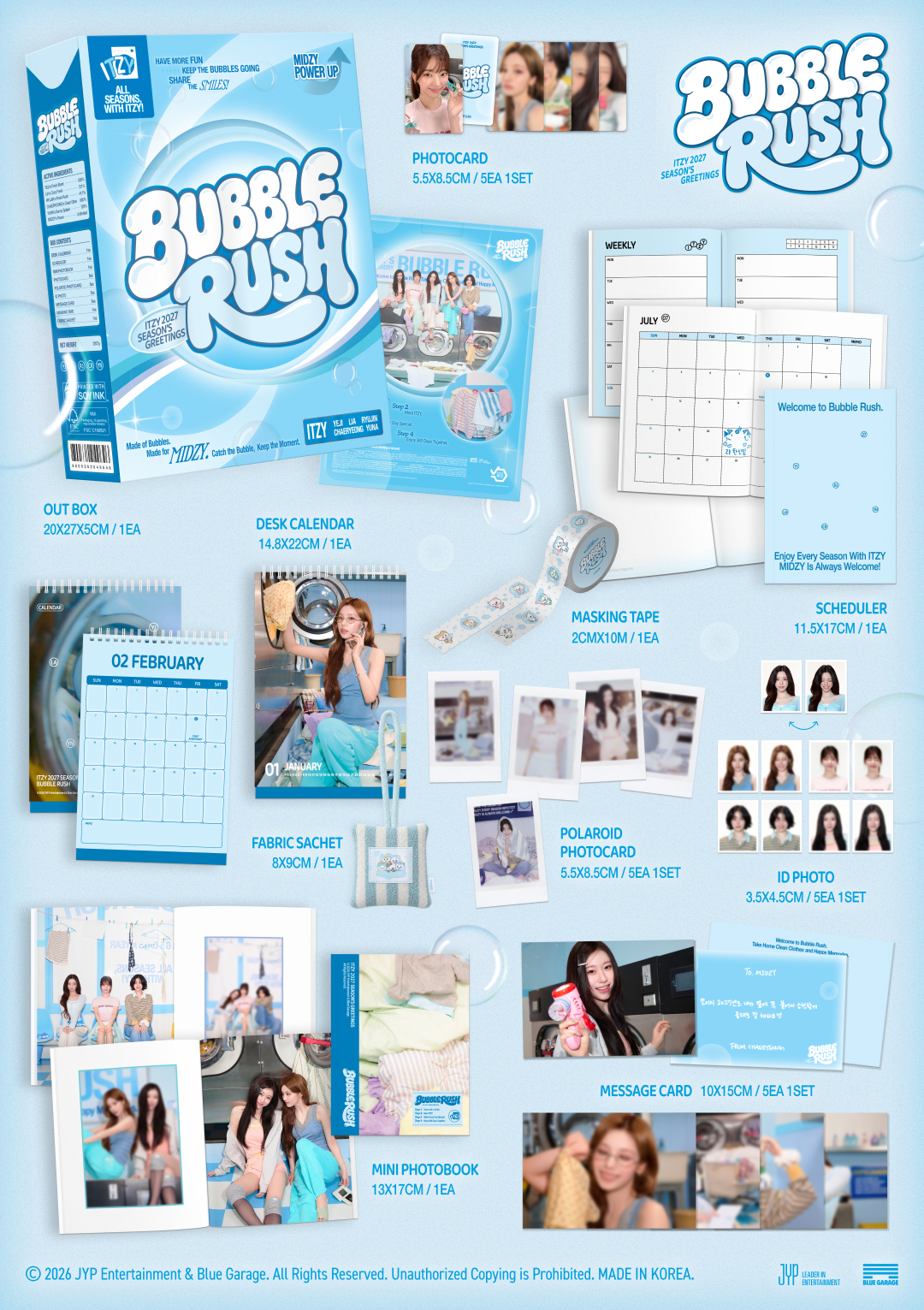 ITZY - 2027 SEASON'S GREETINGS (BUBBLERUSH) + POB