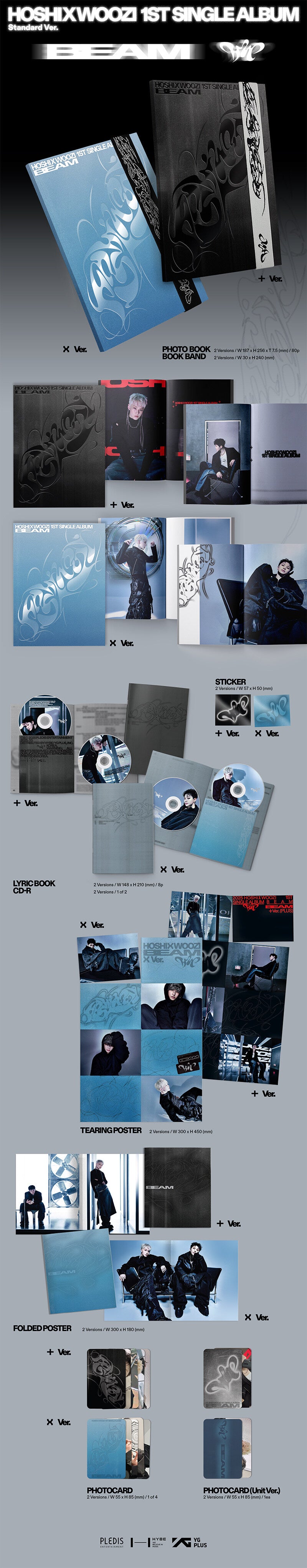 HOSHI X WOOZI (SEVENTEEN) – BEAM (Random Version) (1st Single Album)