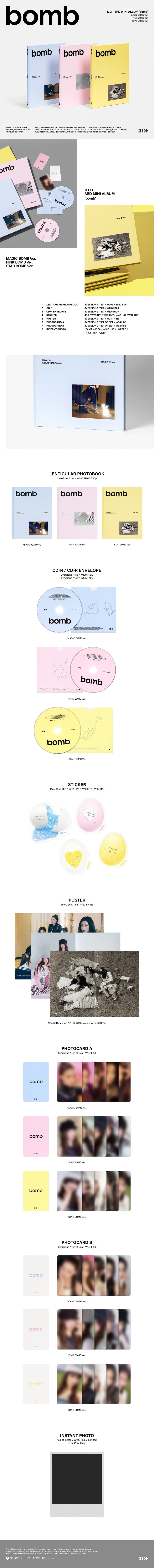 ILLIT - 3rd Mini Album: BOMB
