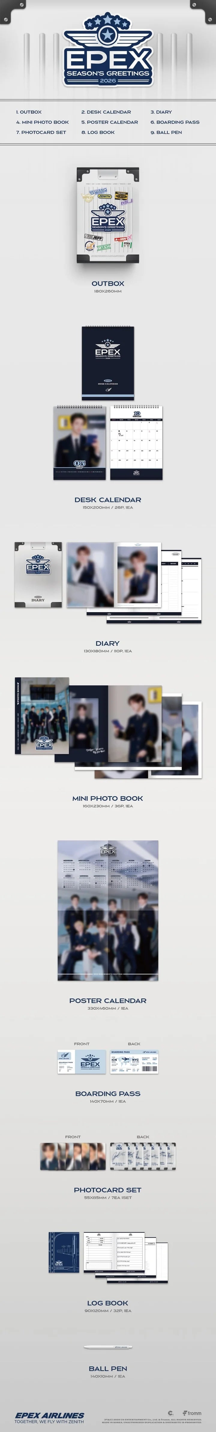 EPEX - 2026 SEASON'S GREETINGS + POB