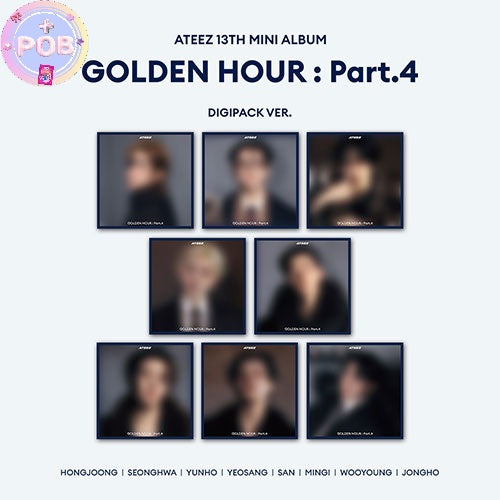 ATEEZ  - GOLDEN HOUR : Part.4 (13th Mini Album) DIGIPACK VER. + POB