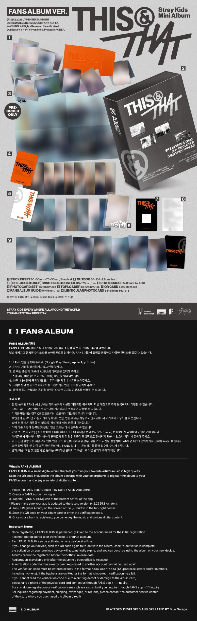 Stray Kids - THIS & THAT (FANS ALBUM VER.) + POB