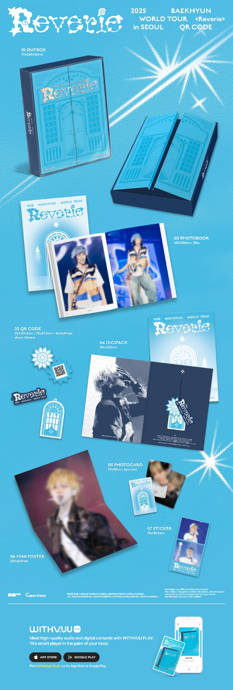 BAEKHYUN - 2025 BAEKHYUN WORLD TOUR [Reverie] in SEOUL (QR CODE) + POB