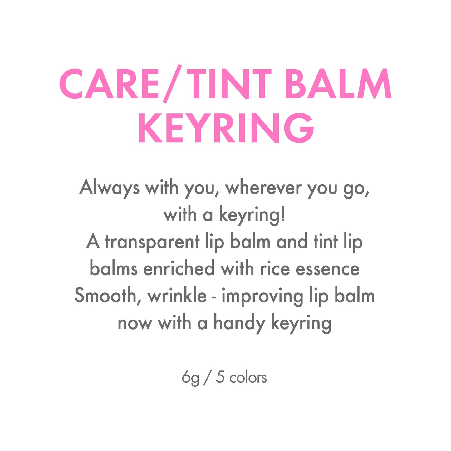 Amuse - Care & Tint Balm Keyring