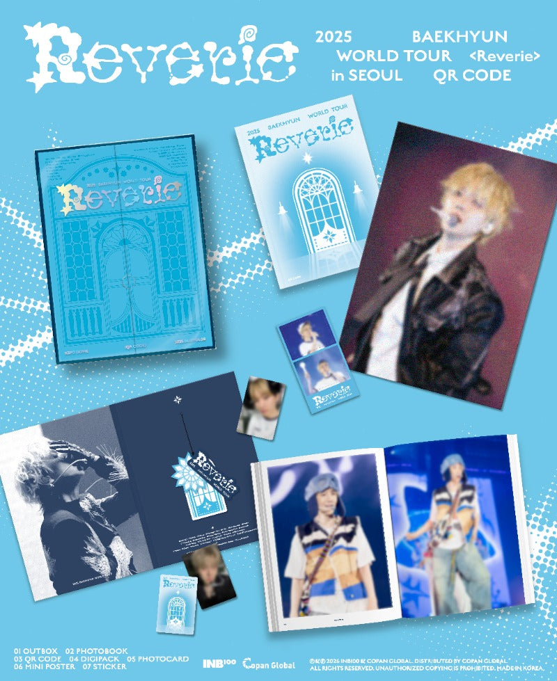 BAEKHYUN - 2025 BAEKHYUN WORLD TOUR [Reverie] in SEOUL (QR CODE) + POB