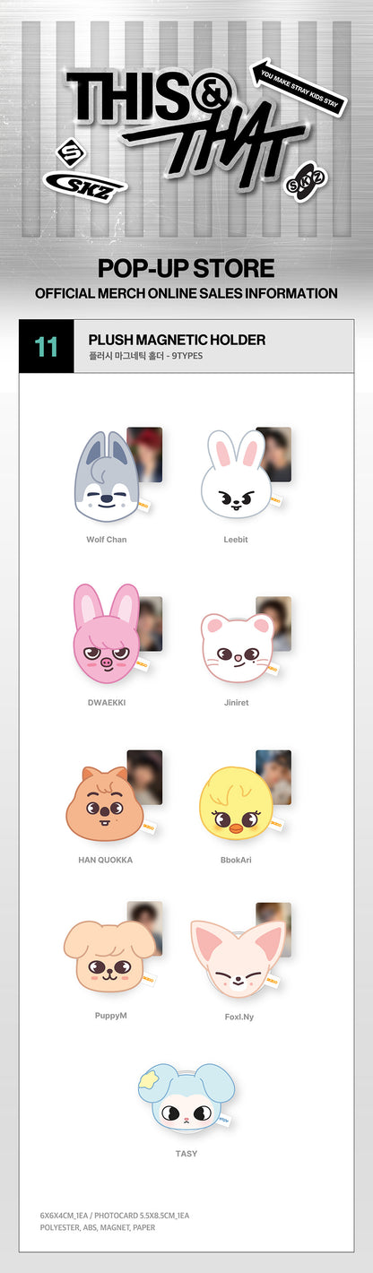 STRAY KIDS - SKZOO PLUSH MAGNETIC HOLDER [Week 1 THIS & THAT POP-UP MD]