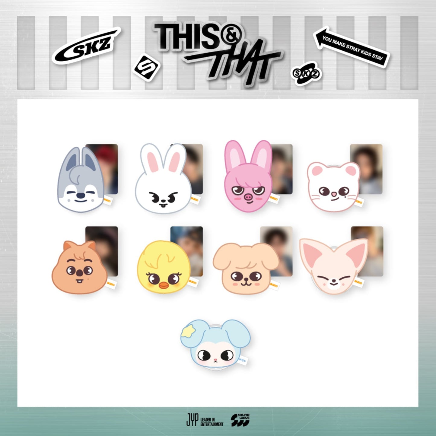 STRAY KIDS - SKZOO PLUSH MAGNETIC HOLDER [Week 1 THIS & THAT POP-UP MD]