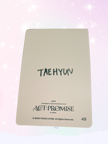 TXT - TAEHYUN - "ACT PROMISE IN JAPAN" OFFICIAL MD PHOTOCARD