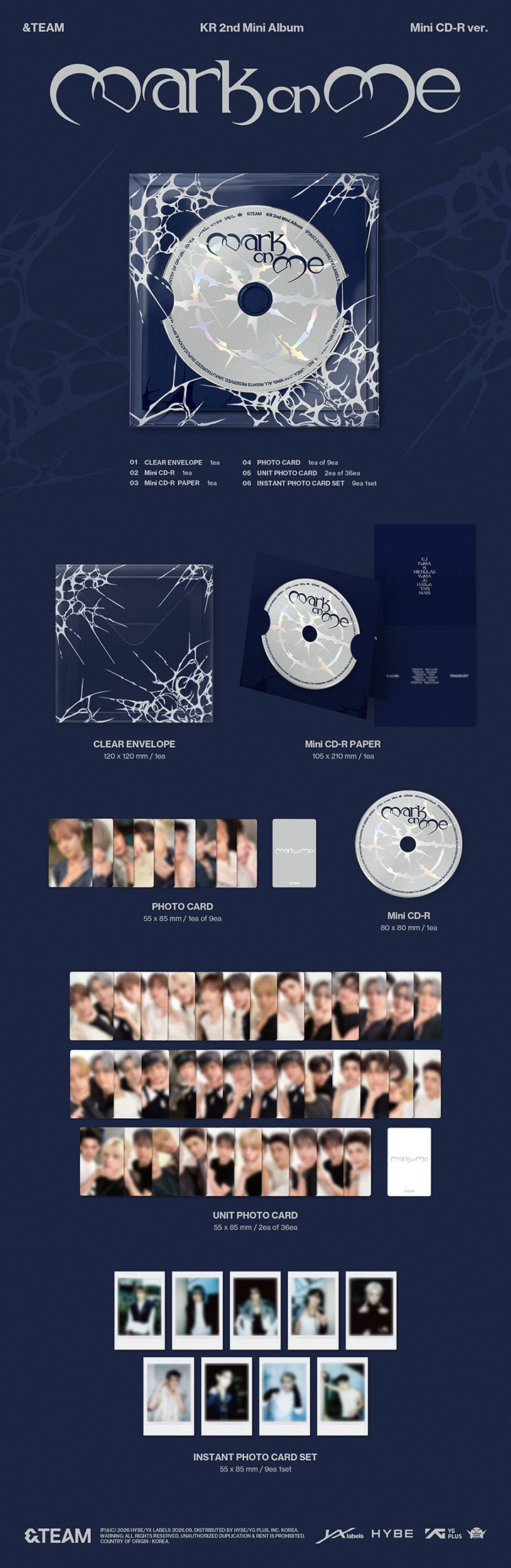 &TEAM - MARK ON ME (MINI CD VER.) + SPECIAL GIFT