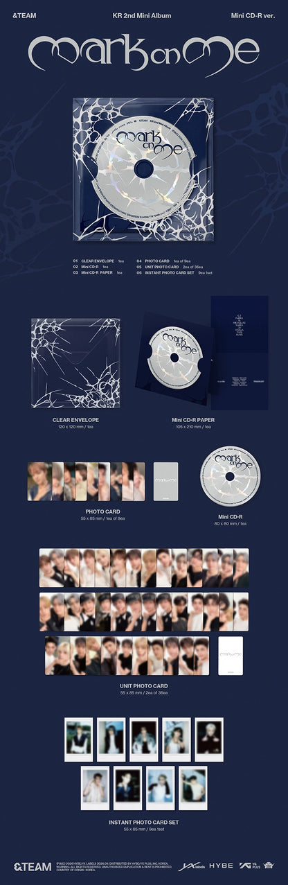 &TEAM - MARK ON ME (MINI CD VER.) + SPECIAL GIFT