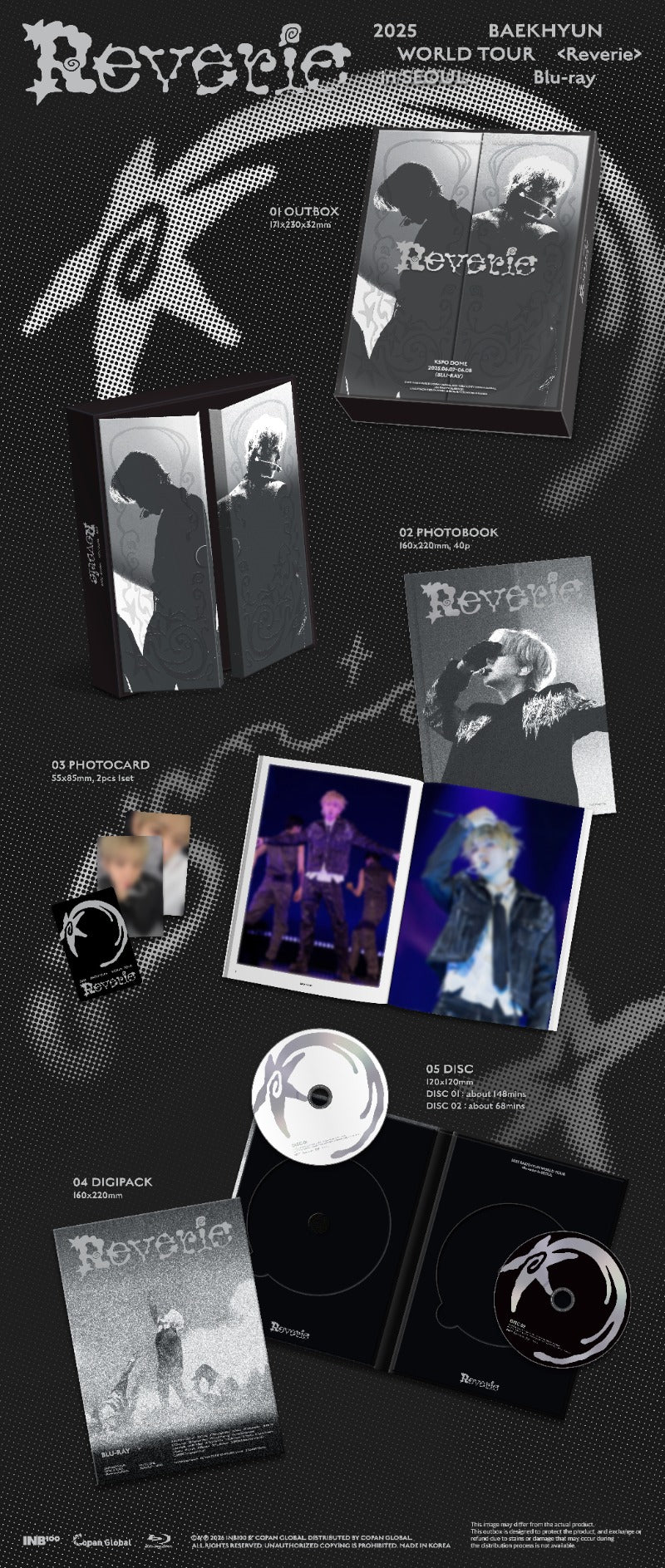 BAEKHYUN - 2025 BAEKHYUN WORLD TOUR [Reverie] in SEOUL (Blu-Ray) + POB