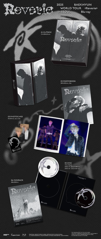 BAEKHYUN - 2025 BAEKHYUN WORLD TOUR [Reverie] in SEOUL (Blu-Ray) + POB