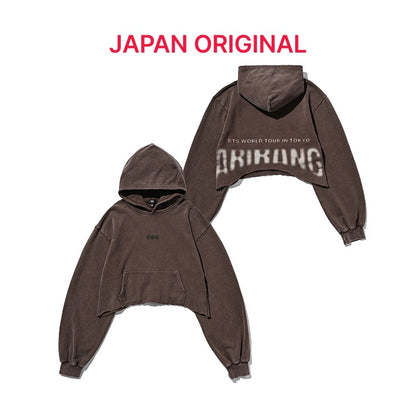 BTS [ARIRANG] Crop Hoodie (JAPAN EXCLUSIVE)  (Brown)
