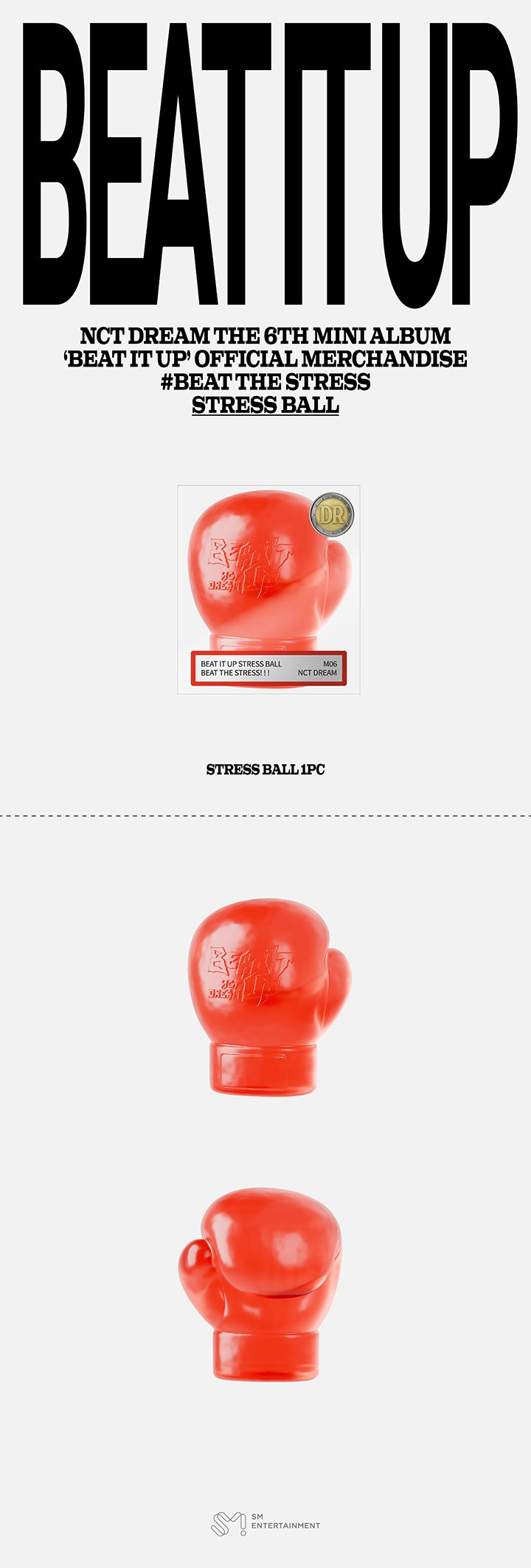 NCT DREAM - 6TH MINI ALBUM 'Beat It Up' MD: T-SHIRT STRESS BALL