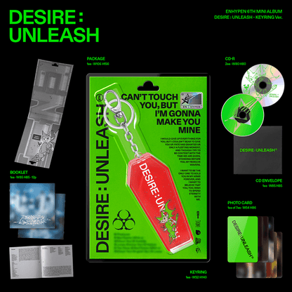 ENHYPEN – DESIRE : UNLEASH (Limited Keyring Ver.)