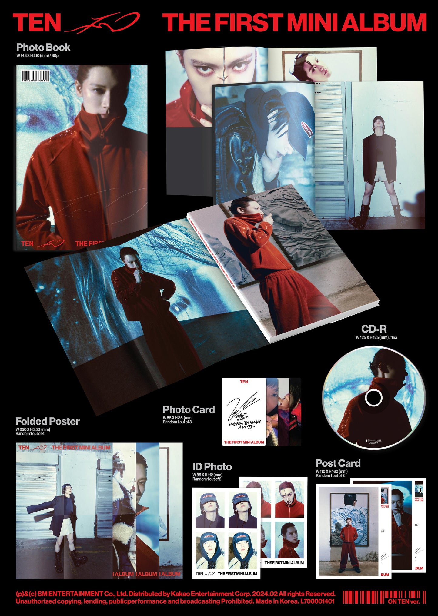 TEN (NCT) - TEN (THE 1ST MINI ALBUM) ON TEN VER.