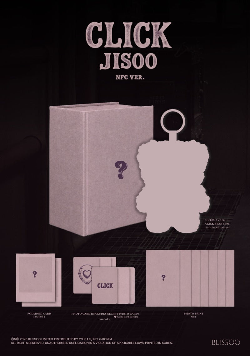JISOO (BLACKPINK) - CLICK (CLICK BABY BEAR NFC VER.)