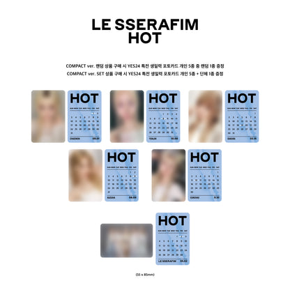 LE SSERAFIM - HOT (Compact Version) Member Choice + YES24 POB