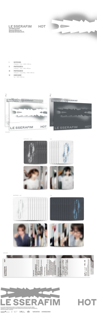 LE SSERAFIM - HOT (Weverse Album Ver.)