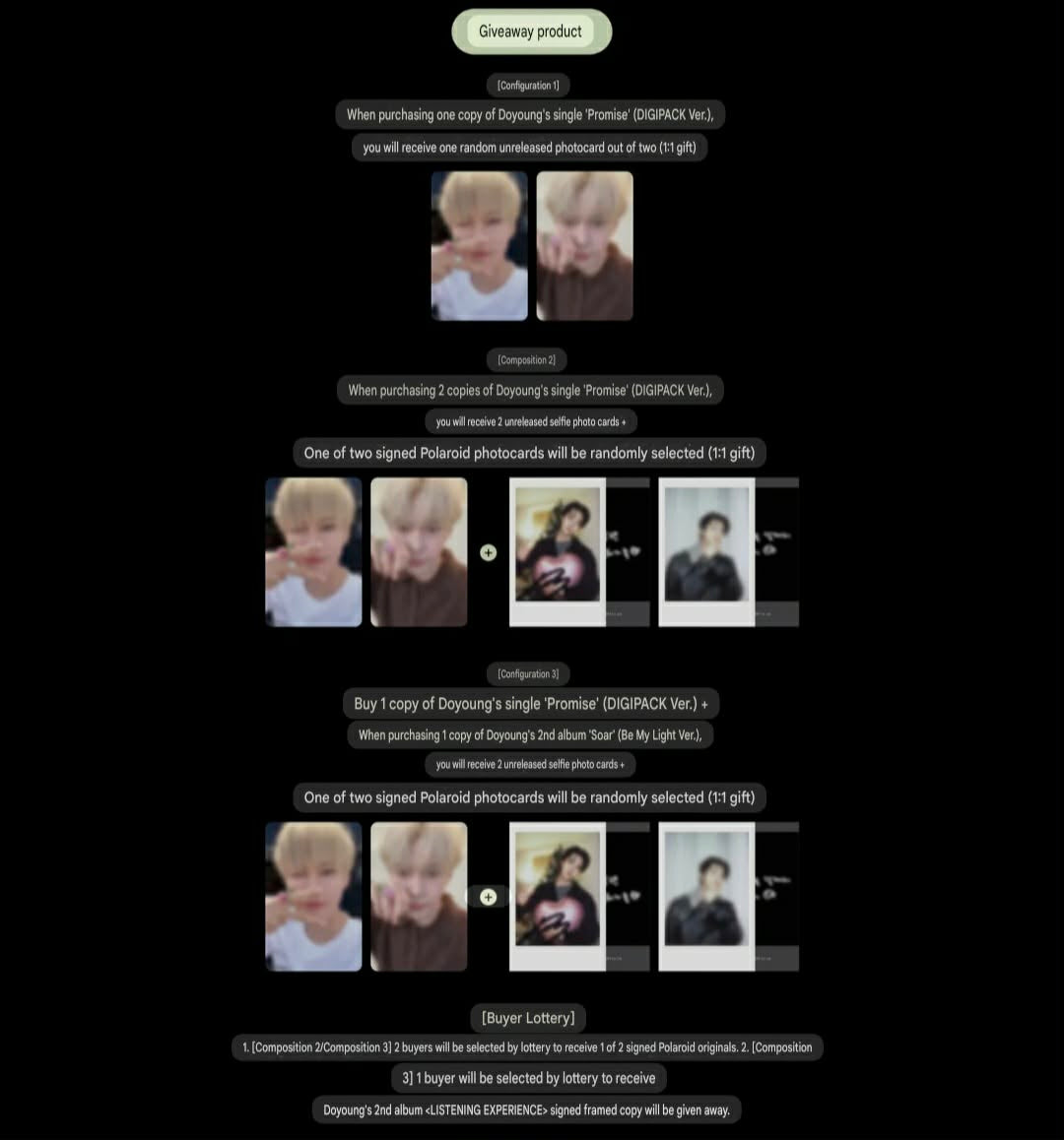 [Online Lucky Draw Event] (KTOWN4U) - DOYOUNG - Single Album [Promise]