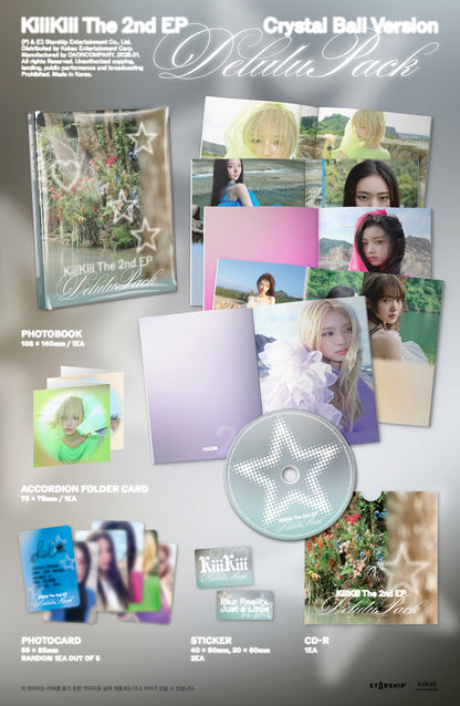 KIIIKIII - DELULU PACK (CRYSTAL BALL VER.) [2ND EP ALBUM]