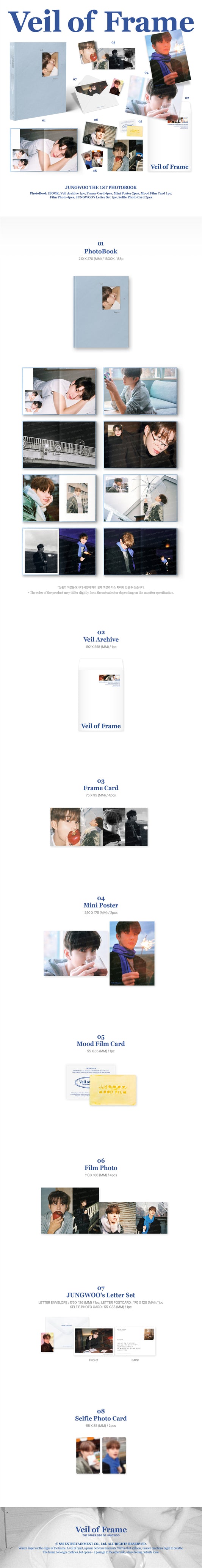 JUNGWOO (NCT) - THE 1ST PHOTOBOOK [Veil of Frame]