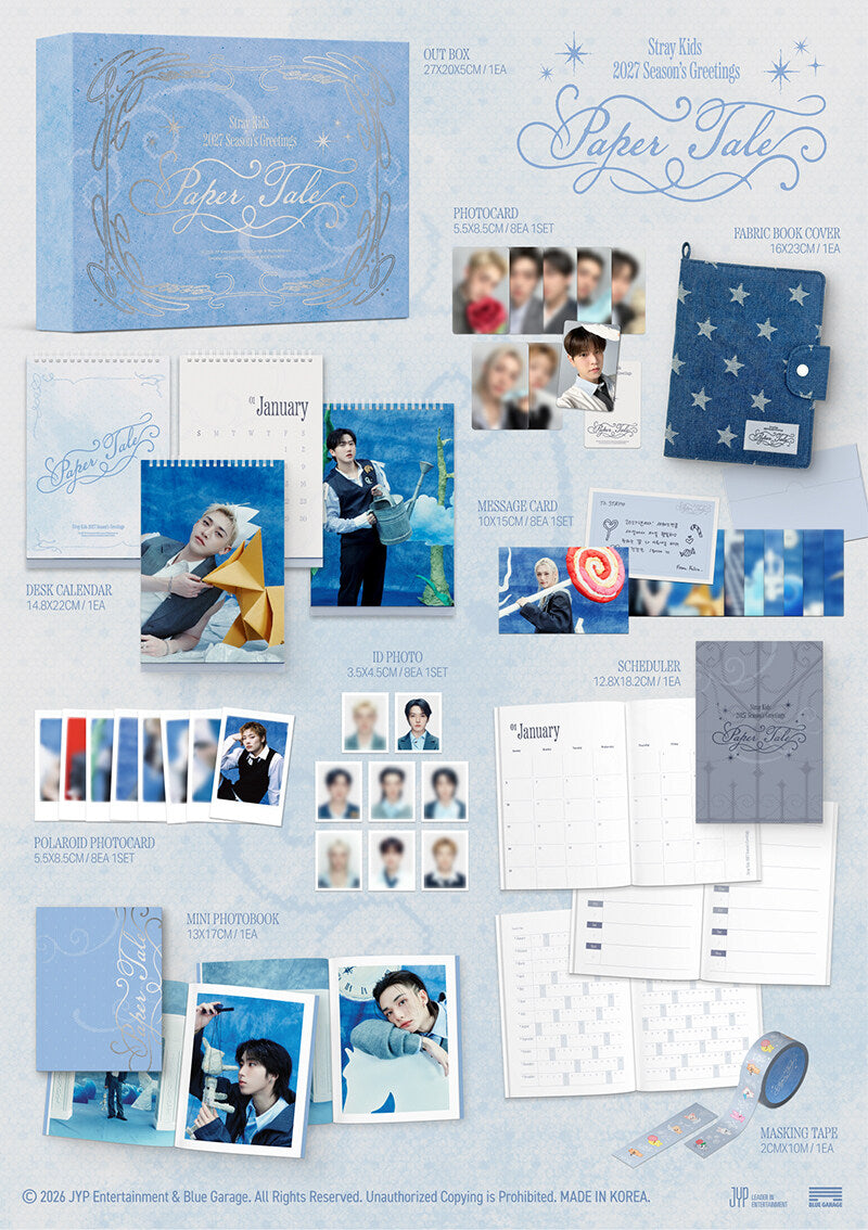 STRAY KIDS - 2027 SEASON'S GREETINGS (PAPER TALE) + POB