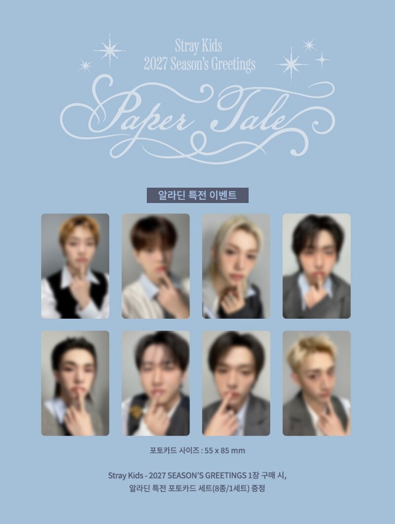 STRAY KIDS - 2027 SEASON'S GREETINGS (PAPER TALE) + POB
