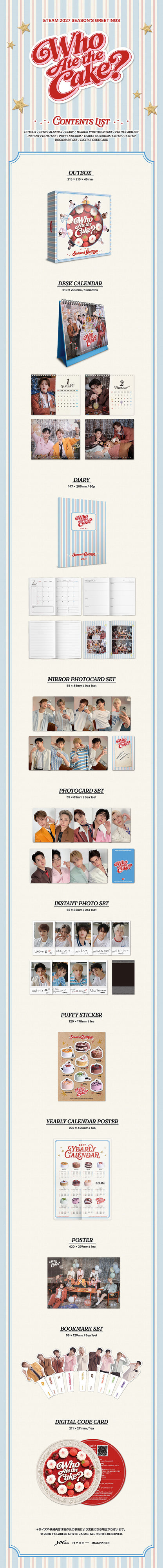 &TEAM - 2027 SEASON'S GREETINGS (WHO ATE THE CAKE?) + POB