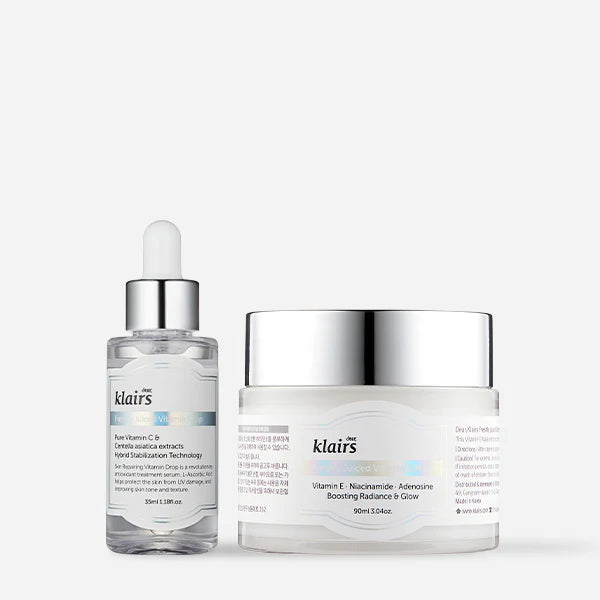 Dear, Klairs - Freshly Juiced Vitamin C Drop + Vitamin E Mask SET