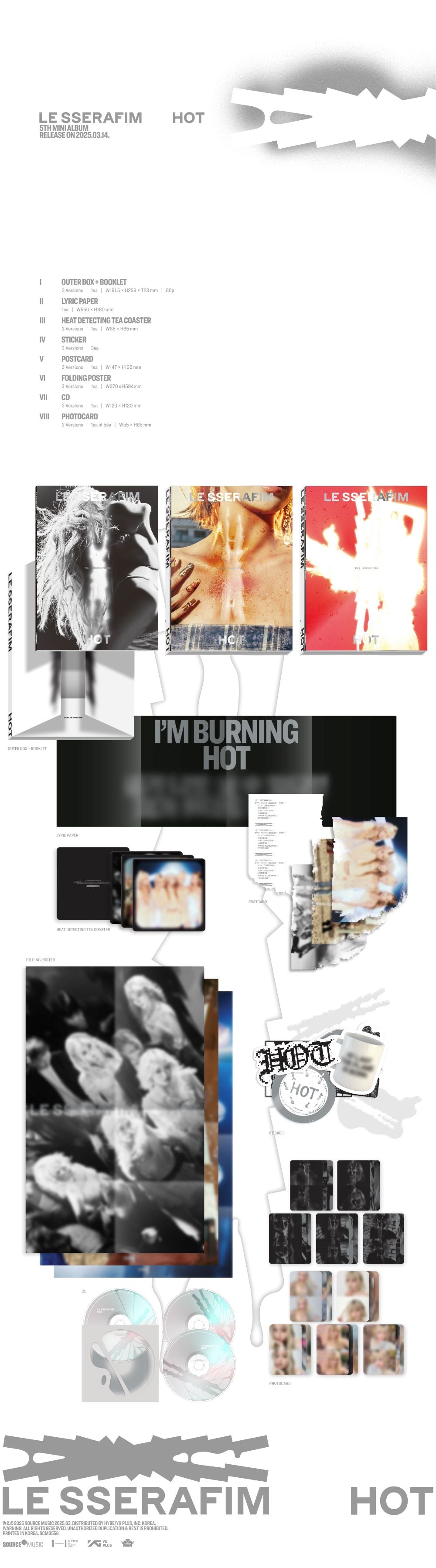 LE SSERAFIM - HOT (RANDOM)