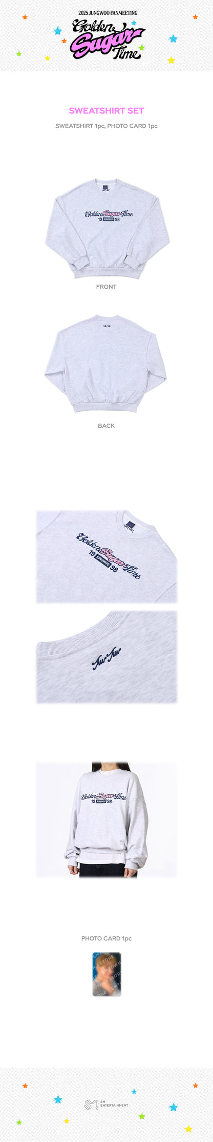 JUNGWOO (NCT) FANMEETING 2025 [Golden Sugar Time] OFFICIAL MD - SWEATSHIRT SET