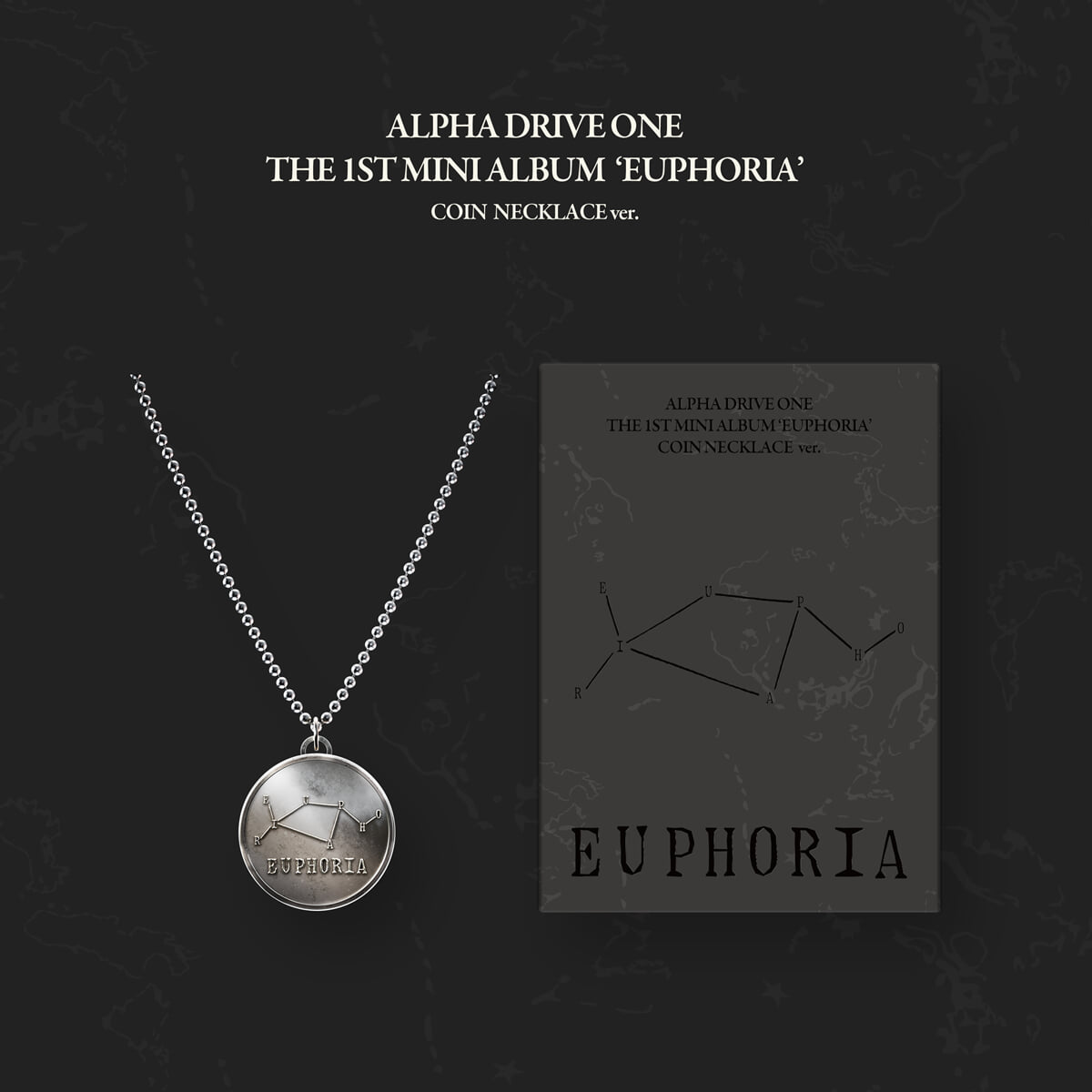 ALPHA DRIVE ONE - 1st Mini Album: EUPHORIA [COIN NECKLACE ver.] (LIMITED EDITION)