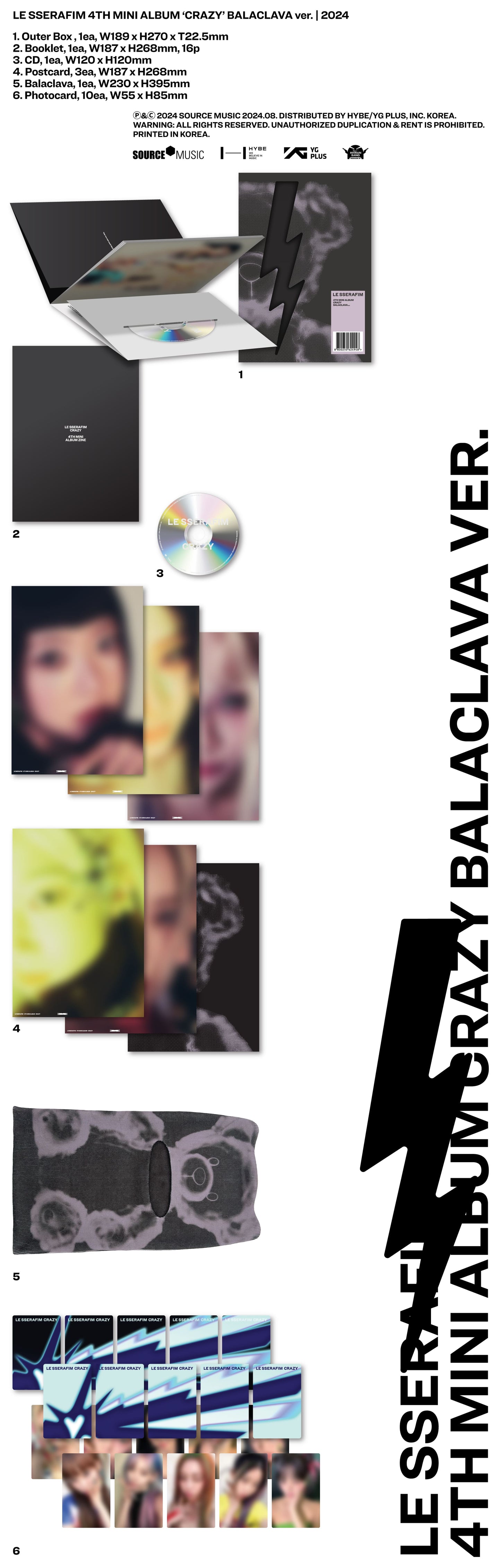 LE SSERAFIM - CRAZY (BALACLAVA Version)