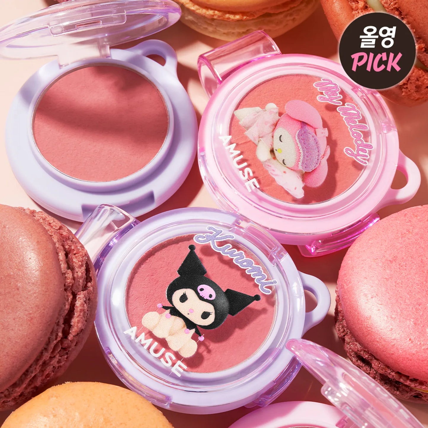 Amuse - Powder Lip & Cheek (My Melody X Kuromi)
