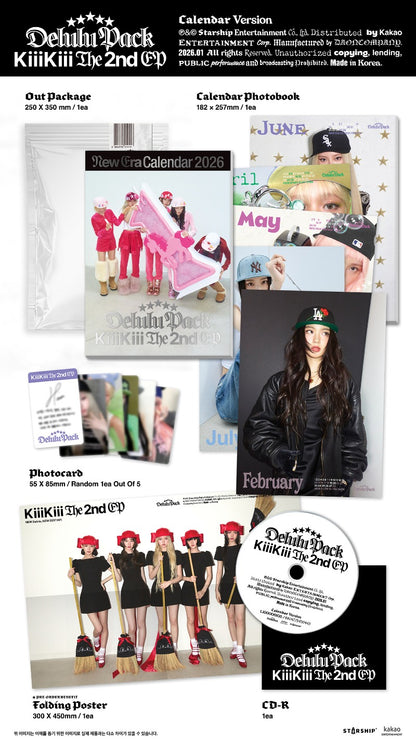 KIIIKIII - DELULU PACK (CALENDAR VER.) [2ND EP ALBUM]