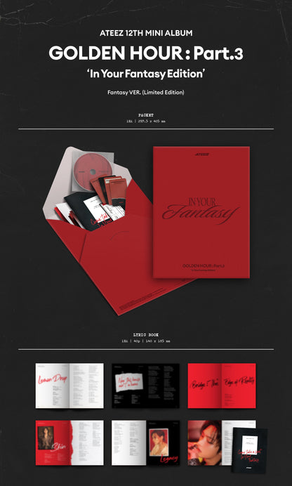 ATEEZ - [GOLDEN HOUR : Part.3 ‘In Your Fantasy Edition’ (Limited)]