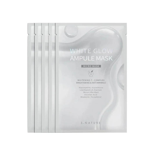 S.Nature White Glow Ampoule Mask | Set of 5 masks
