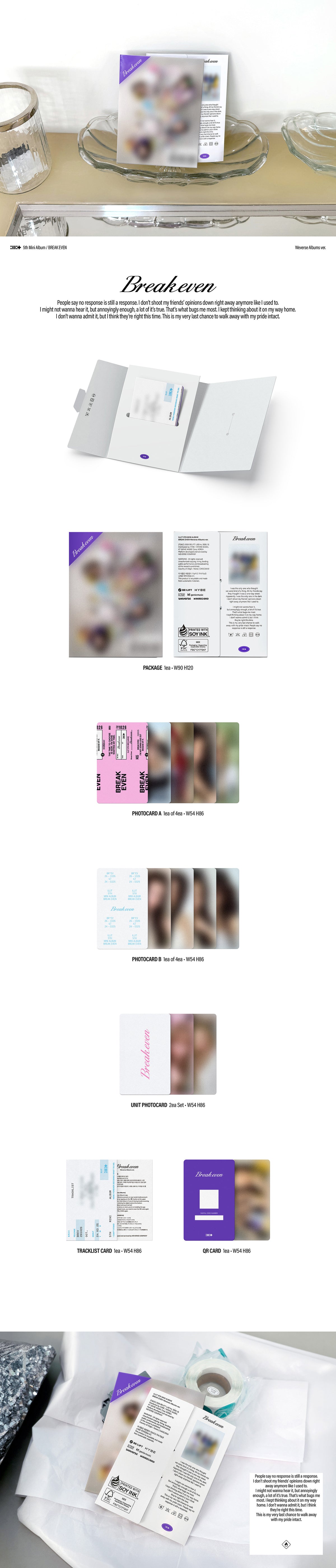 ILLIT - BREAK EVEN (Weverse Ver.) + GIFT