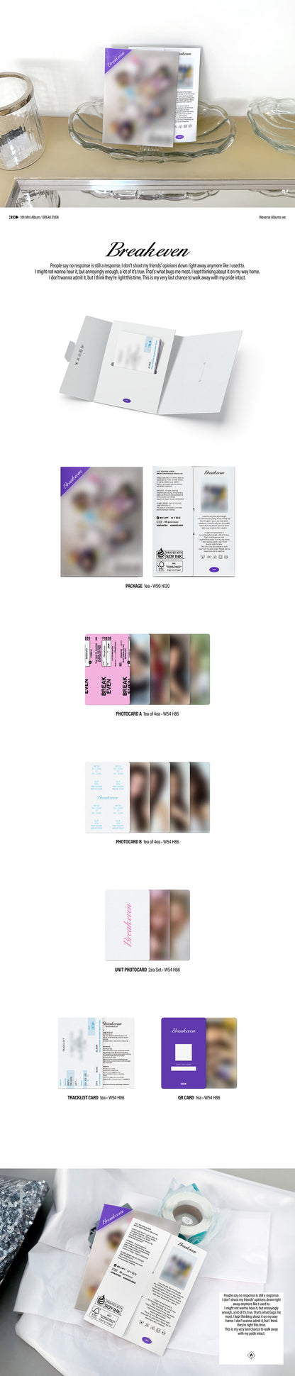 ILLIT - BREAK EVEN (Weverse Ver.) + GIFT