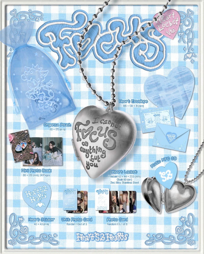 Hearts2Hearts - 1st Mini Album [FOCUS] (Heart Locket Ver.)