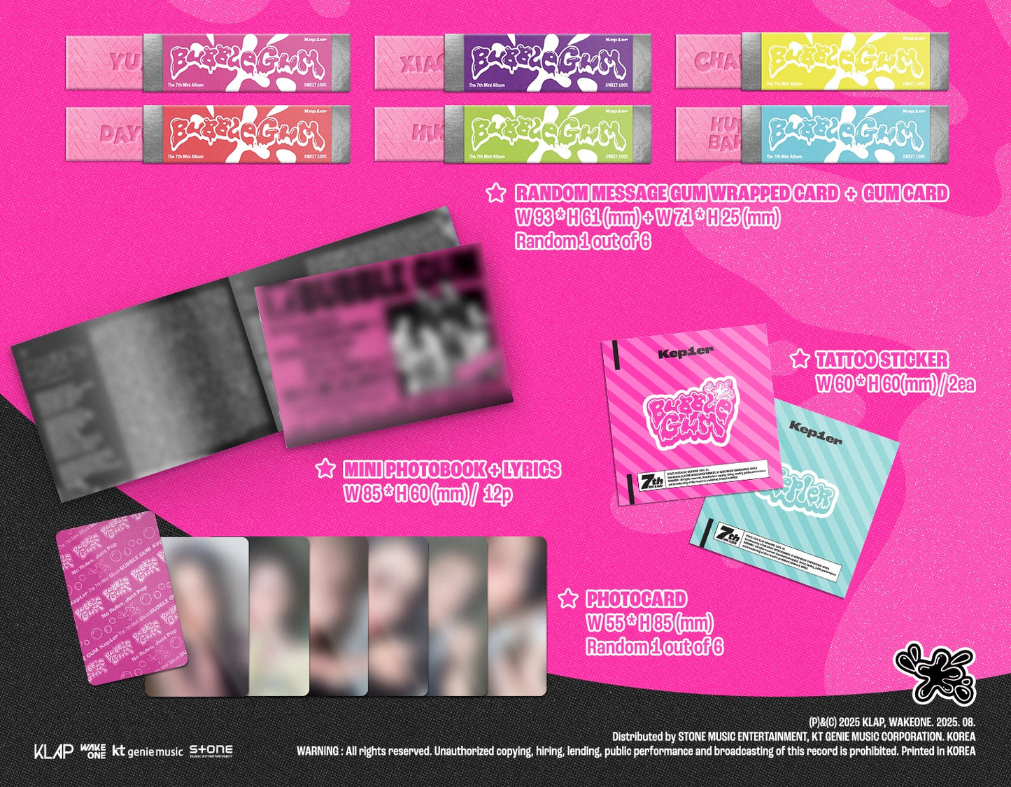 Kep1er - Mini Album Vol.7 - BUBBLE GUM (RUSH Ver.)