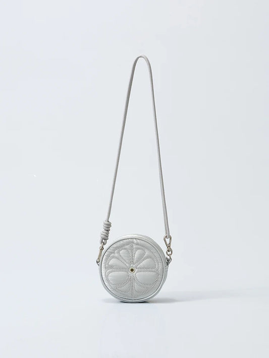 AESPA - [coller aespa edition] LEMONADE KEYRING BAG PEARL GRAY