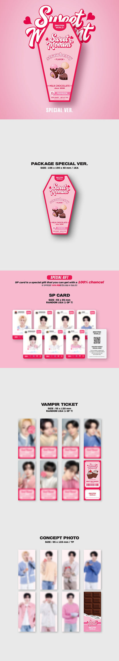 ENHYPEN - WORLD COUPON CARD COLLECTION (SWEET MOMENT)