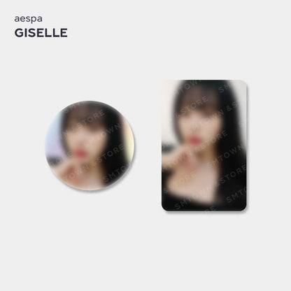 AESPA - ANTIQUE HAND MIRROR + Photcard + Cicle card