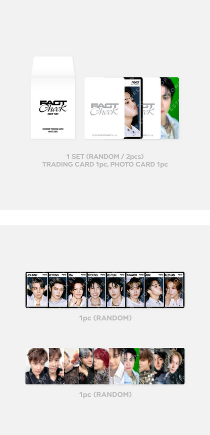 NCT 127 - Fact Check MD - RANDOM TRADING CARD SET (White Version)