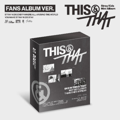 Stray Kids - THIS & THAT (FANS ALBUM VER.) + POB